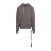 Rick Owens Drkshdw Drkshdw By Rick Owens Draped Grey Cotton Sweatshirt In Grey