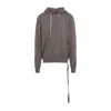 Rick Owens Drkshdw Draped Grey Cotton Sweatshirt