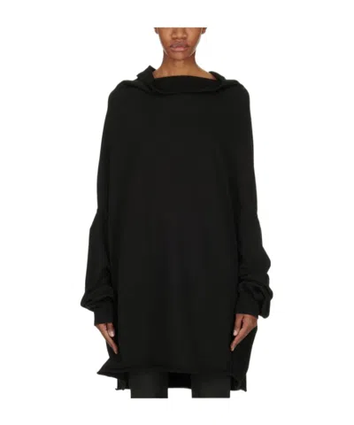 Rick Owens Drkshdw Draped Top In Black