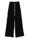 Rick Owens Drkshdw Double Jumbo Belas Cargo Trousers In Black