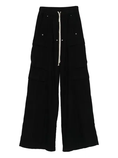 RICK OWENS DRKSHDW DRAWSTRING CARGO TROUSERS