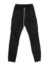 Rick Owens Drkshdw Drawstring Cargo Trousers In Black