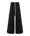 Rick Owens Drkshdw Drkshdw By Rick Owens Relaxed Fit Wide Leg Pants In Black