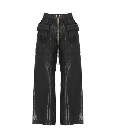 Rick Owens Drkshdw Drawstring Casual Pants In Black