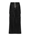 Rick Owens Drkshdw Jumbo Belas Cargo Trousers In Black