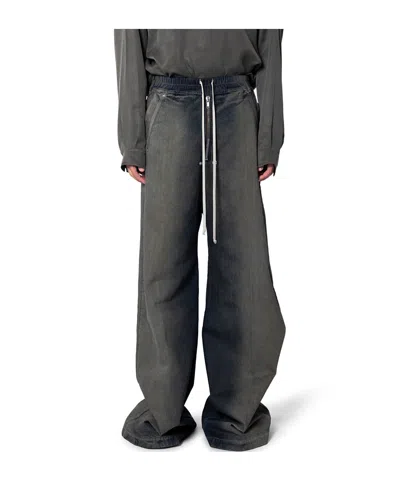 Rick Owens Drkshdw Drawstring Casual Pants In Black