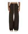 Rick Owens Drkshdw Wide Leg Cargo Trousers Full Length In Black