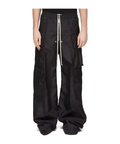 Rick Owens Drkshdw Drawstring Casual Pants In Black