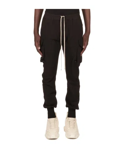 Rick Owens Drkshdw Drawstring Casual Pants In Black