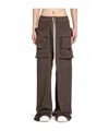 Rick Owens Drkshdw Drawstring Casual Pants In Brown