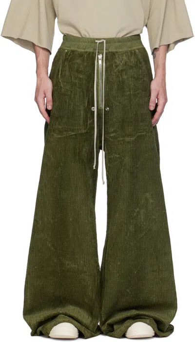 Rick Owens Drkshdw Khaki Porterville Geth Belas Trousers In 85 Sage