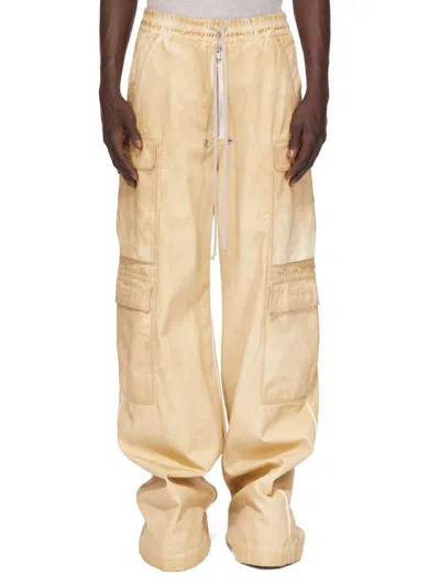 Rick Owens Drkshdw Drawstring Casual Pants In Nude