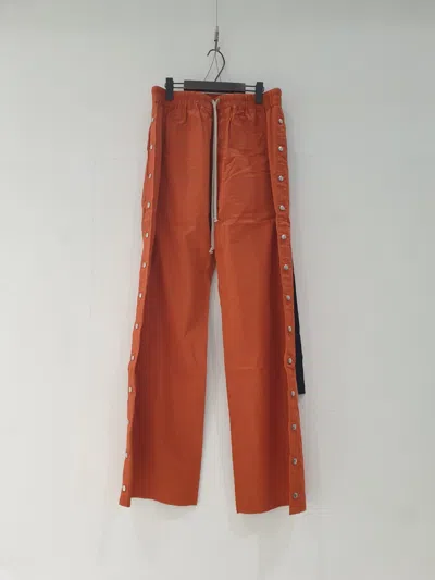 Rick Owens Drkshdw Drawstring Casual Pants In Red