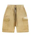 Rick Owens Drkshdw Cargo Pocket Bermuda Shorts In Nude