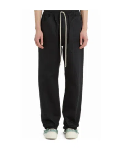Rick Owens Drkshdw Drawstring Casual Trousers In Black