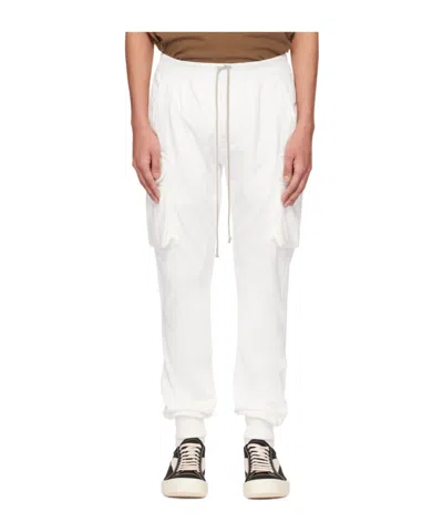 Rick Owens Drkshdw Off-white Mastodon Cut Cargo Pants In 11 Milk