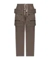 Rick Owens Drkshdw Drawstring Creatch Trousers In Green