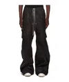 Rick Owens Drkshdw Drawstring Elastic Waist Casual Pants In Black