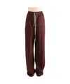 Rick Owens Drkshdw Drawstring Elastic Waist Casual Pants In Brown