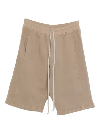 RICK OWENS DRKSHDW DRAWSTRING ELASTIC-WAIST SHORTS