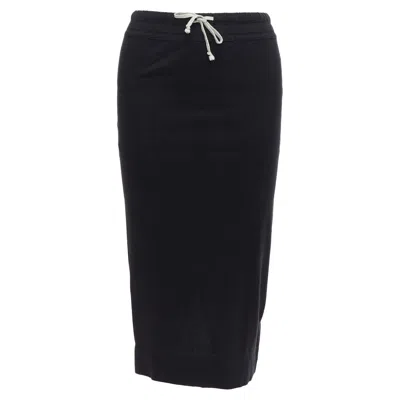 Rick Owens Drkshdw Drawstring Elasticated Waist Back Slit Skirt