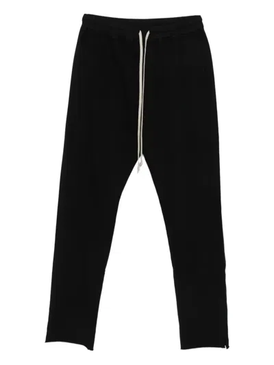 Rick Owens Drkshdw Black Tower Drawstring Sweatpants In 09 Black