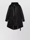 Rick Owens Drkshdw Drkshdw By Rick Owens Mid-length Black Recycled Polyamide Parka In Black