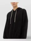 Rick Owens Drkshdw Drawstring Hood Sweatshirt Ribbed Cuffs