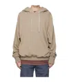 Rick Owens Drkshdw Taupe Concordians Oversized Hoodie In Brown