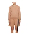 Rick Owens Drkshdw Pink Granbury Hoodie In Brown