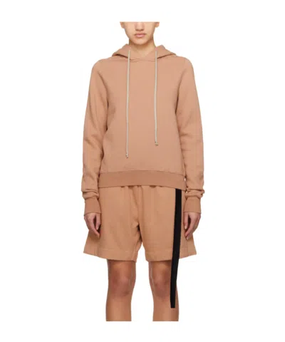 Rick Owens Drkshdw Pink Granbury Hoodie In 13 Dark Pink