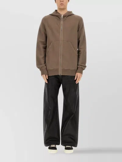 RICK OWENS DRKSHDW DRAWSTRING HOODIE WITH KANGAROO POCKET