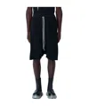 Rick Owens Drkshdw Drawstring Pod Track Shorts In Black
