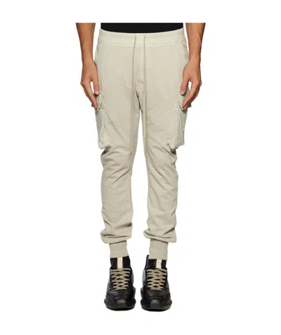 Rick Owens Drkshdw Drawstring Organic Cotton Track Pants In Nude