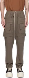 Rick Owens Drkshdw Cargo-pocket Drawstring Trousers In Brown
