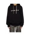 Rick Owens Drkshdw Drawstring Oversized Hoodie In Black