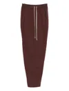 Rick Owens Drkshdw Drawstring Pencil Skirt In Brown
