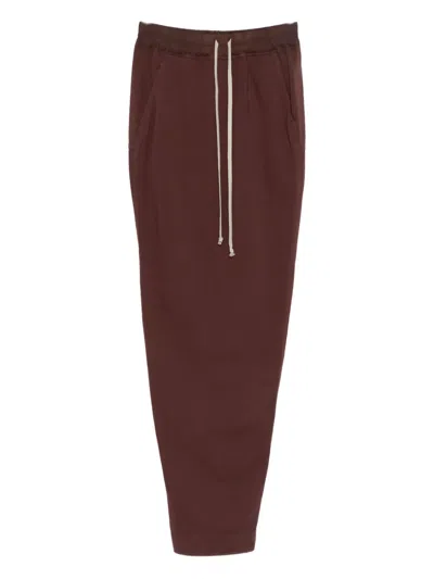 Rick Owens Drkshdw Drawstring Pencil Skirt In Brown