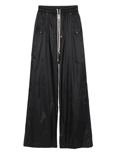 Rick Owens Drkshdw Drawstring-pocket Palazzo Pants In Black