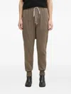 Rick Owens Drkshdw Drawstring Pocket Trousers In Brown