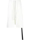 Rick Owens Drkshdw Cotton Below-knee Shorts In 白色