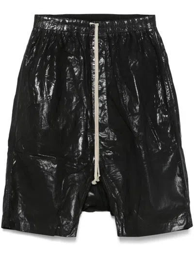 Rick Owens Drkshdw Drawstring Pods Shorts In Black