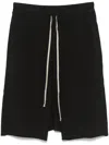 Rick Owens Drkshdw Drkshdw By Rick Owens Relaxed-fit Bermuda Shorts With Textured Finish In Black