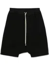 Rick Owens Drkshdw Drawstring Pods Shorts In Black