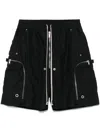 Rick Owens Drkshdw Drkshdw By Rick Owens Relaxed-fit Bermuda Shorts With Drawstring In Black