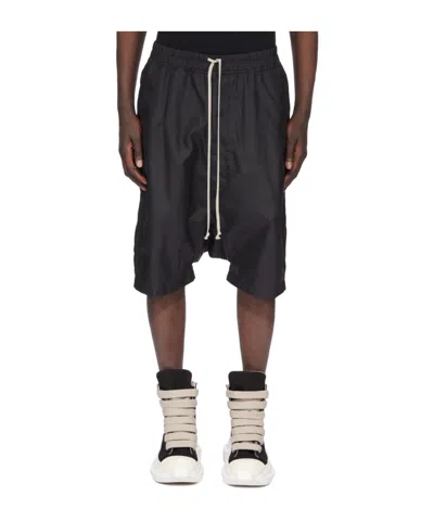 Rick Owens Drkshdw Drawstring Shorts In Black
