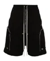 Rick Owens Drkshdw Drkshdw By Rick Owens Relaxed-fit Bermuda Shorts With Drawstring In Black