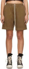 Rick Owens Drkshdw Drawstring Shorts In Brown