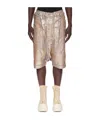 Rick Owens Drkshdw Drawstring Shorts In Nude