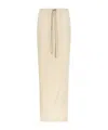 Rick Owens Drkshdw "pillar" Maxi Skirt In Nude